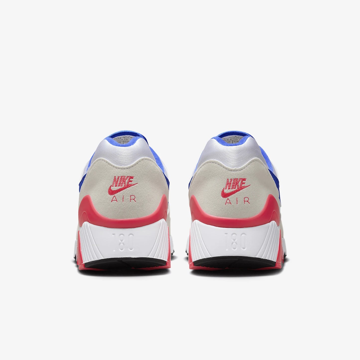 Nike Air Max 180 FJ9259-100 genuínos para homem, ténis de corrida duráveis e com bom suporte