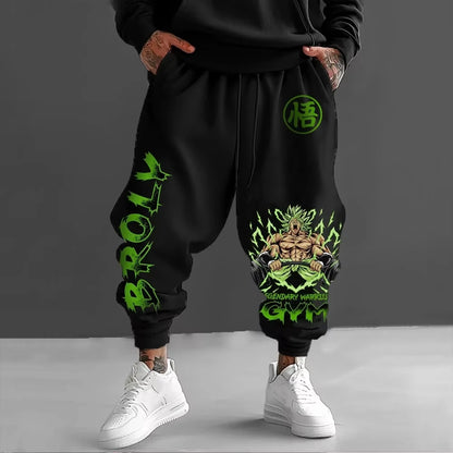 Pantaloni da uomo Dragon Ball Sportswear Broly primavera, autunno e inverno, anime giapponese, jogger Y2K Harajuku in cotone