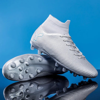 New Unisex Long Spike Football Boots Men Broken Nail Soccer Shoes AG/TF Training Soccer Cleats Sneakers Non-Slip Ankle Zapatos