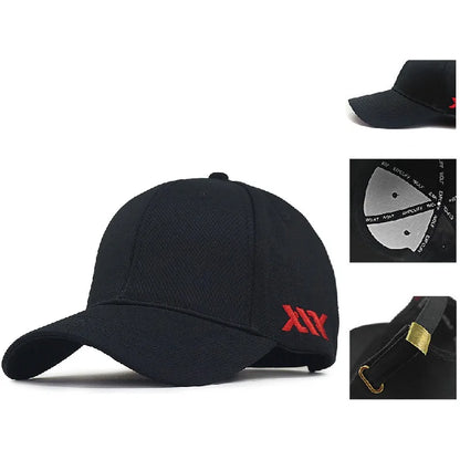 Big Head Plus Size Baseball Cap 100% Cotton Fits Men Women Adjustable Dad Hat Oversize 58-60cm 61-65cm