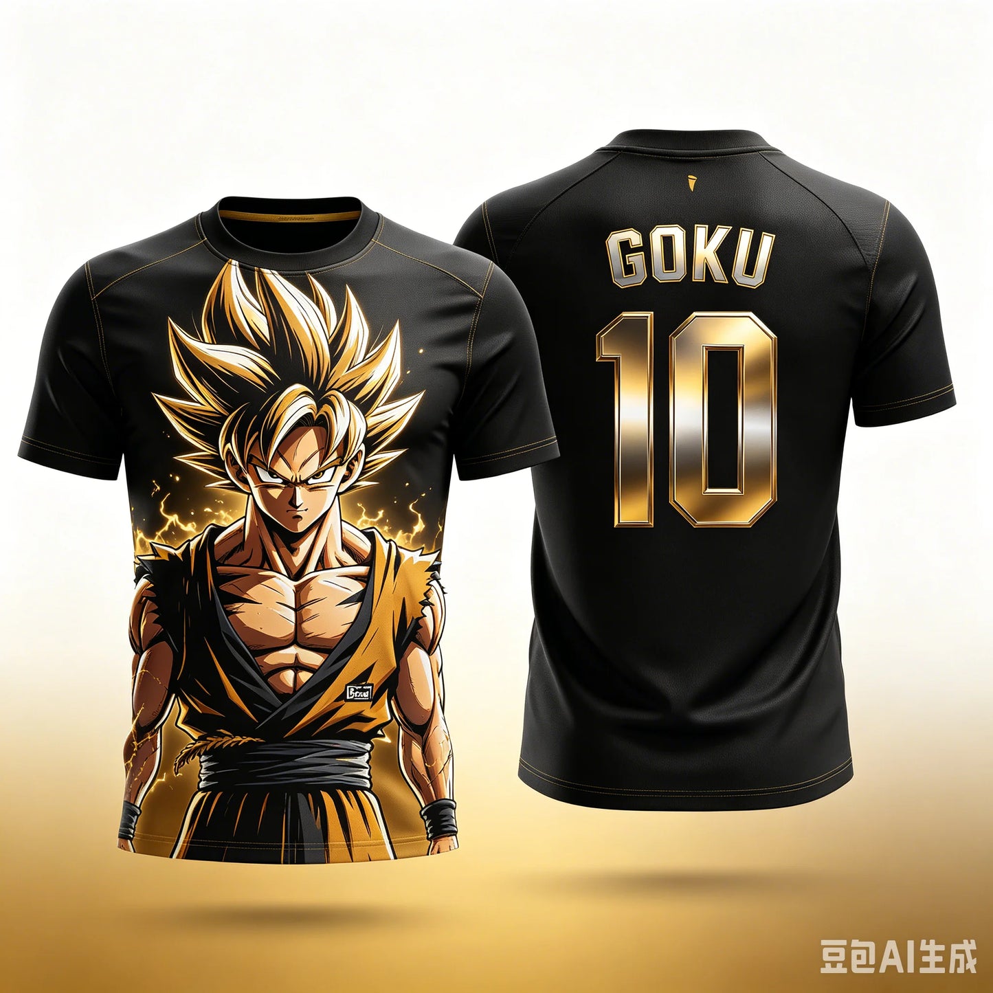 2026 Summer Nice Fabric Dragon Ball NO.10 Goku Licensed 3D Printed T-Shirt Breathable Quick Dry Adults S-6XL Children 90-160 Cm