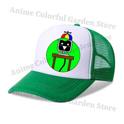 Sprunki Parent-child Baseball Cap Anime Cartoon Hip Hop Flat Caps Men Women Kids Summer Fashion Sunshade Breathable Hats Gifts