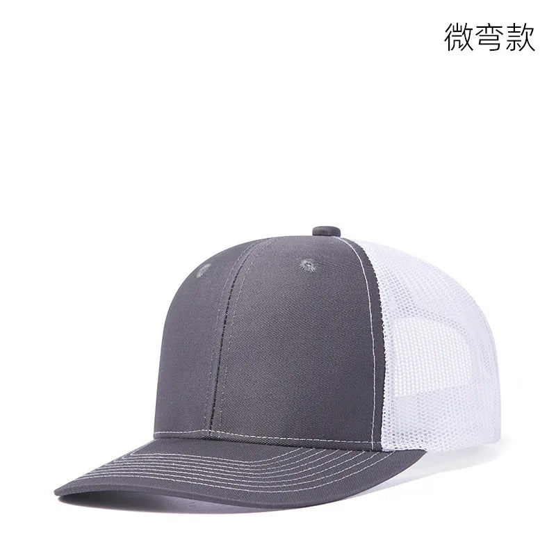 High Quality Mesh Baseball Cap Women Men Summer Cotton Breathable Sunhat Unisex Adjustable Snapback Trucker Hats Male Female