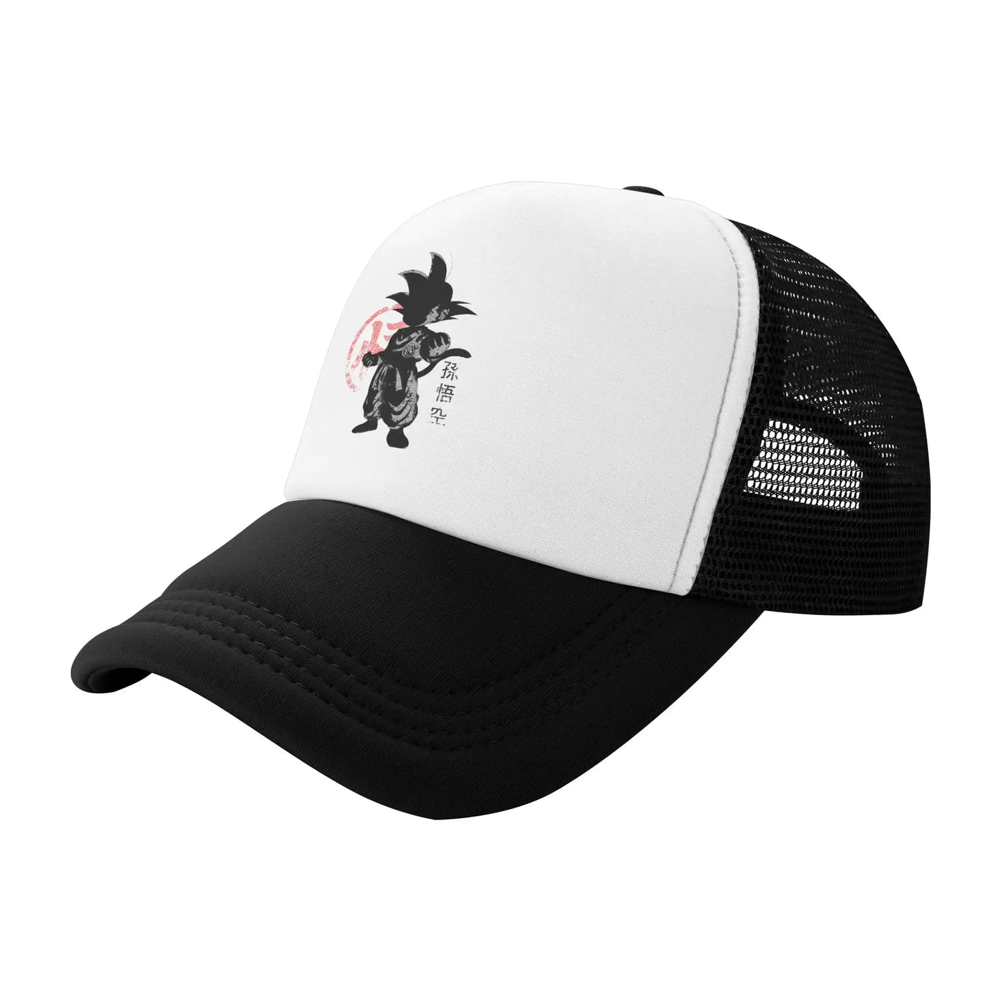 Produit gaming premium Fraquane, Dragon Ball  Kid Buu Trucker Cap Unisex  Hats Sun Caps Trucker Cap Adjustable Polyester Mesh Baseball Cap Summer, équipement gamer