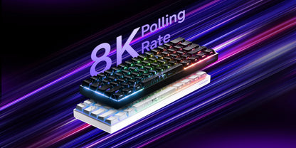 MONSGEEK FUN60 PRO&MAX HE Mechanische Tastatur mit Magnetschaltern, 60% kabellose Gaming-Tastatur, Rapid Trigger, 8K ARGB, Custom-Tastatur