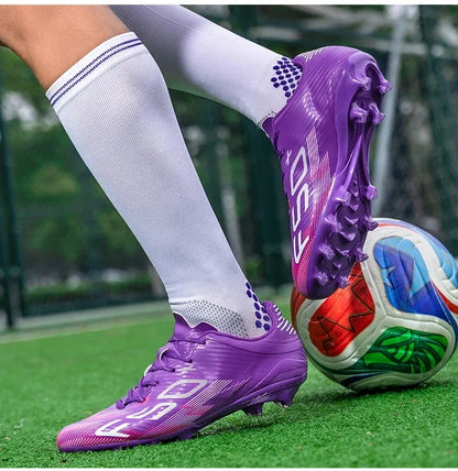 Nouvelles chaussures de football pour hommes, chaussures d'entraînement, baskets professionnelles, chaussures de match sur gazon, chaussures de football antidérapantes pour l'extérieur, chaussures de sport ultralégères,