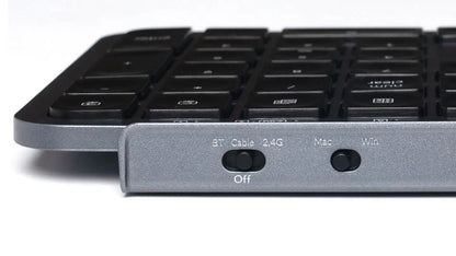 Keychron B6 Pro ISO-Layout ultraflache kabellose Tastatur in voller Größe, tragbar und leicht, mit 2.4GHz- & Bluetooth-Verbindungen