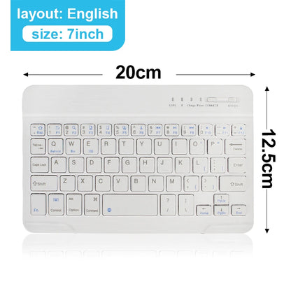 Mini-Bluetooth-Tastatur RGB kabellose Tastatur 10 Zoll beleuchtete Tastatur mit Hintergrundbeleuchtung Touchpad-Tastatur für iOS Android Windows iPad