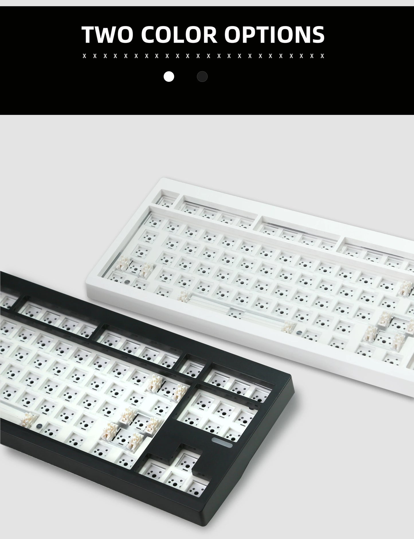 Kit de teclado mecânico ZUOYA GMK87L, estrutura Gasket, programável VIA/QMK, hot-swap, sem fios em três modos, RGB