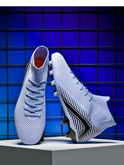 Nouvelles chaussures de football professionnelles pour hommes, chaussures de football antidérapantes, unisexes, respirantes, chaussures de futsal, nouvelles chaussures à crampons, livraison directe, ultralégères