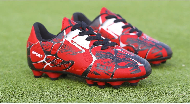 Chaussures de football pour hommes et enfants, crampons, ultra-légères, antidérapantes, pour terrain gazonné, chaussures de football professionnelles pour adultes, chaussures d'entraînement pour garçons, livraison direc