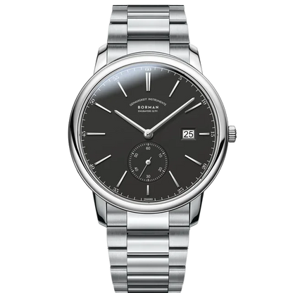 Orologio BORMAN BM3817 TOP nuovo 42 da uomo di lusso, meccanico automatico, vetro zaffiro, ultrasottile, impermeabile 50M, con sottoquadranti
