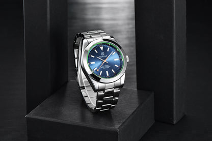 BENYAR – Neue Herrenuhr, Luxusmarke, mechanische Automatikuhr, wasserdicht bis 50 m, sportliches Modell mit leuchtenden Zeigern