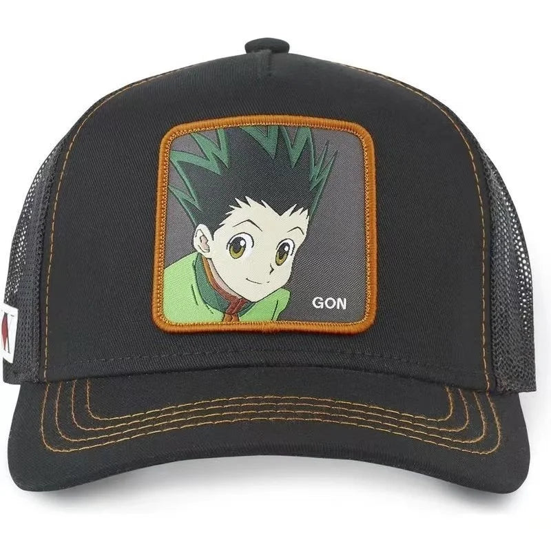 Hunter X Hunter Cap Summer Snapback Baseball Cap Men's Embroidery Hip-Hop Cap Style Sun Visor Adjustable Trucker Mesh Cap