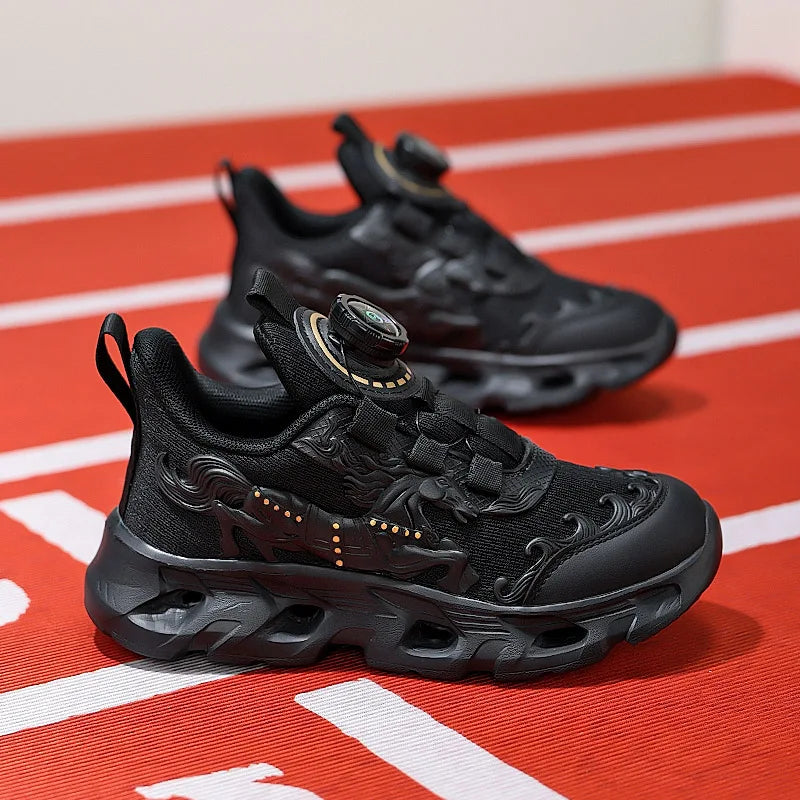 Childrens Sports Shoes Fashionable Mesh Campus Student Cushioning Training Shoes New Breathable Non Slip Daily Jogging Shoes