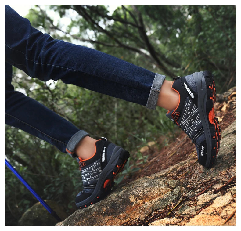 Marken-Wanderschuhe für Herren, atmungsaktive Mesh-Reiseschuhe, wasserdichte Outdoor-Schuhe für Jagd und Angeln, Berg-, Offroad-, Reit- und Sportschuhe