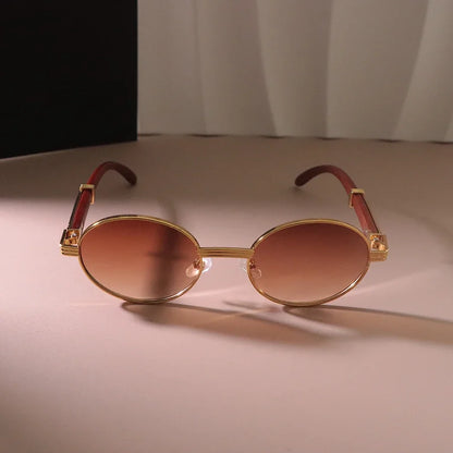 Casual Oval Round Sunglasses Women Men Sun Glasses Female Mirror Colors Designer Brand Fashion Luxurious Gradient Eyewear