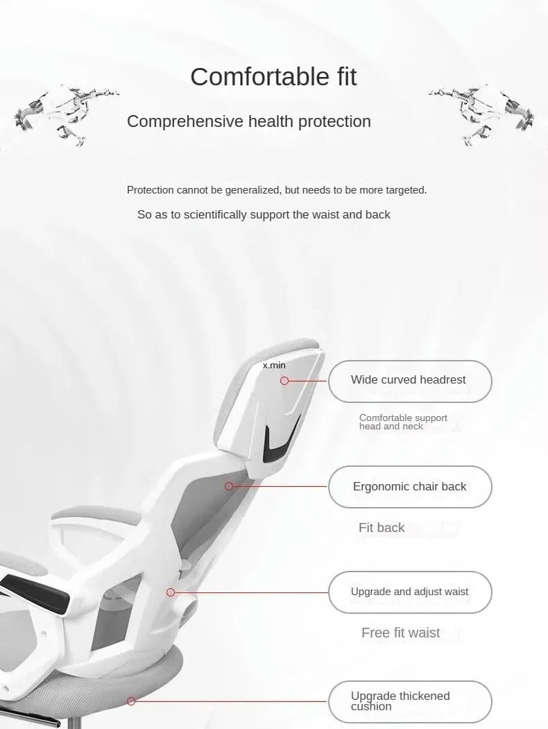 Computer Chair, Rotating Office Chair, Boss Chair, Comfortable To Lie Down, Student Bedroom, Engineering Chairs,e-sports Chairs