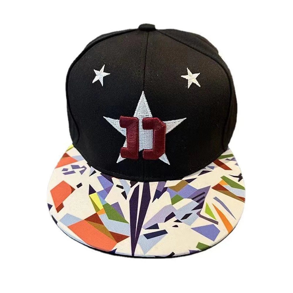 Herren-Baseballkappe mit Buchstabenstickerei, „Tide“, universell kombinierbar, flache Krempe; Damen-Sommer-Hip-Hop-Kappe, Outdoor-Sonnenkappe, verstellbare Schirmkappe