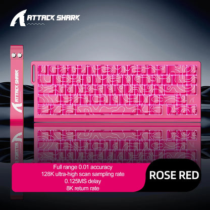 X68HE ATTACK SHARK Magnetic Gaming Keyboard Mechanical Wired for Pro Gaming 0.01mm Rapid Trigger 8000Hz SOCD/Rs 0.125ms 128K Rate