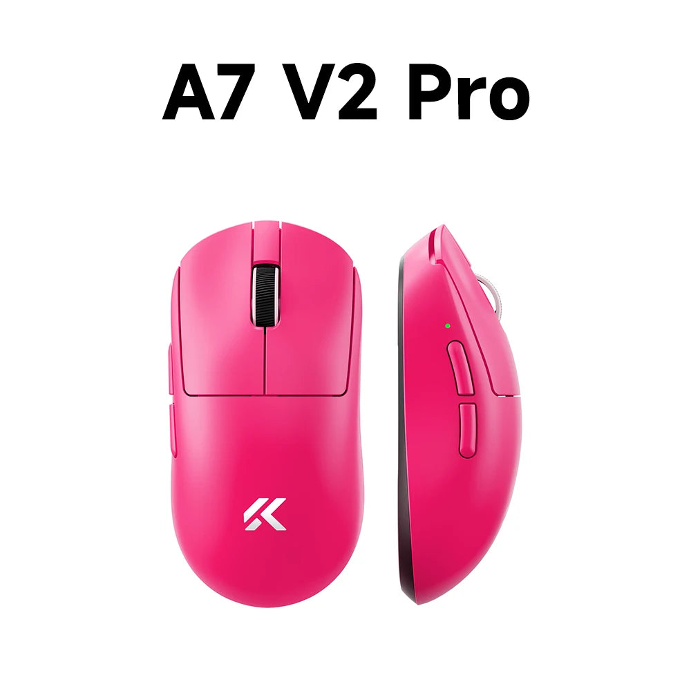 Ratón gaming inalámbrico ligero MCHOSE A7 V2 con doble tasa de sondeo de 8,000Hz, PAW3950 TI, para gaming, esports y oficina