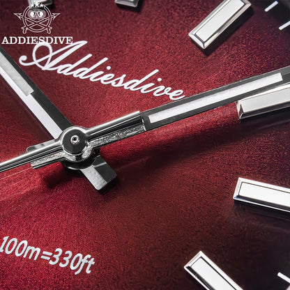 ADDIESDIVE Neue Herrenuhr AD2073, Saphirglas, 36mm, VH31 Sunburst Quarzuhr, 10Bar wasserdichte Taucheruhr, leuchtende Armbanduhr