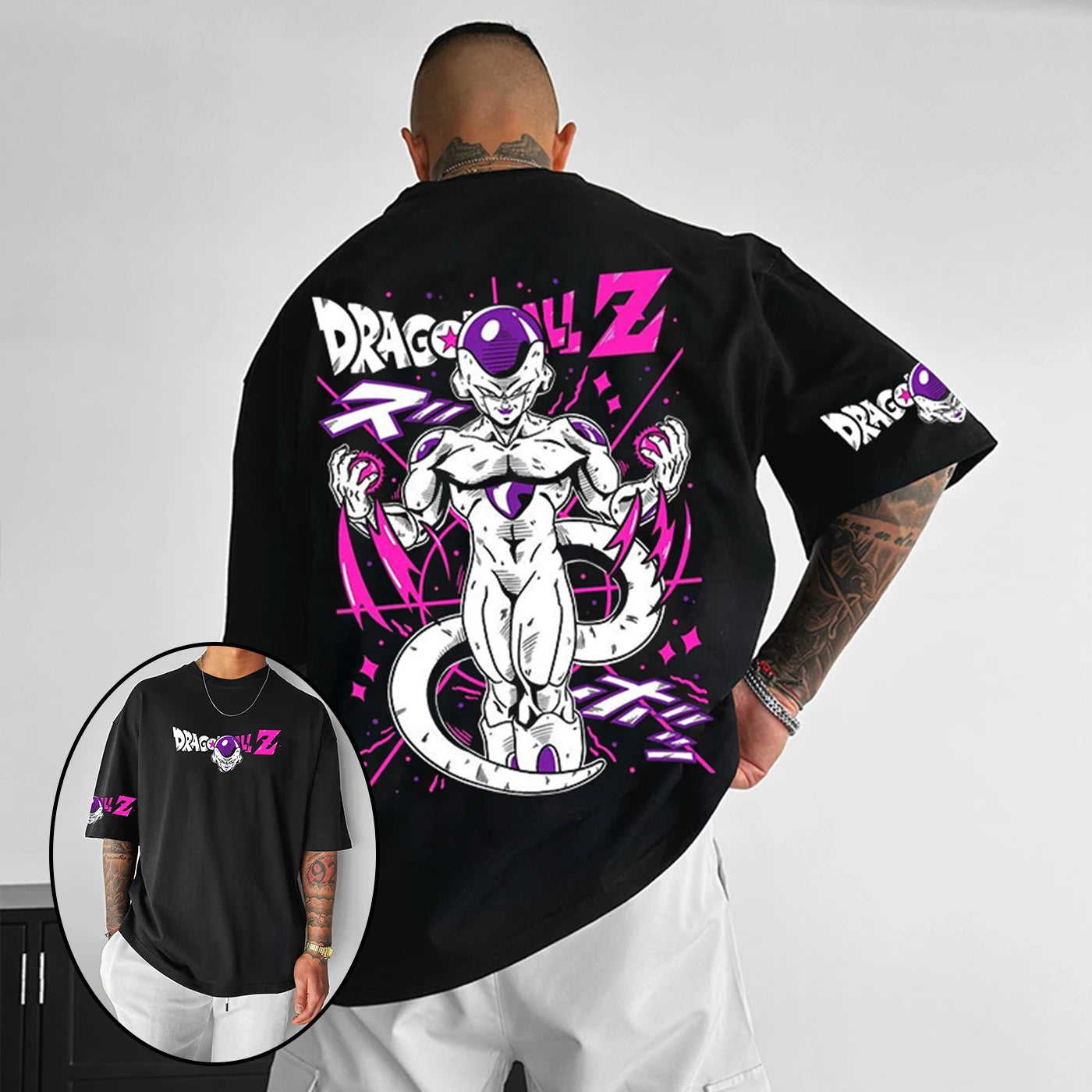 Dragon Ball Z Printed Short Sleeve Cotton T-Shirt Son Goku Vegeta Men Women Clothes Harajuku Y2K Tee Vintage Summer Streetwear
