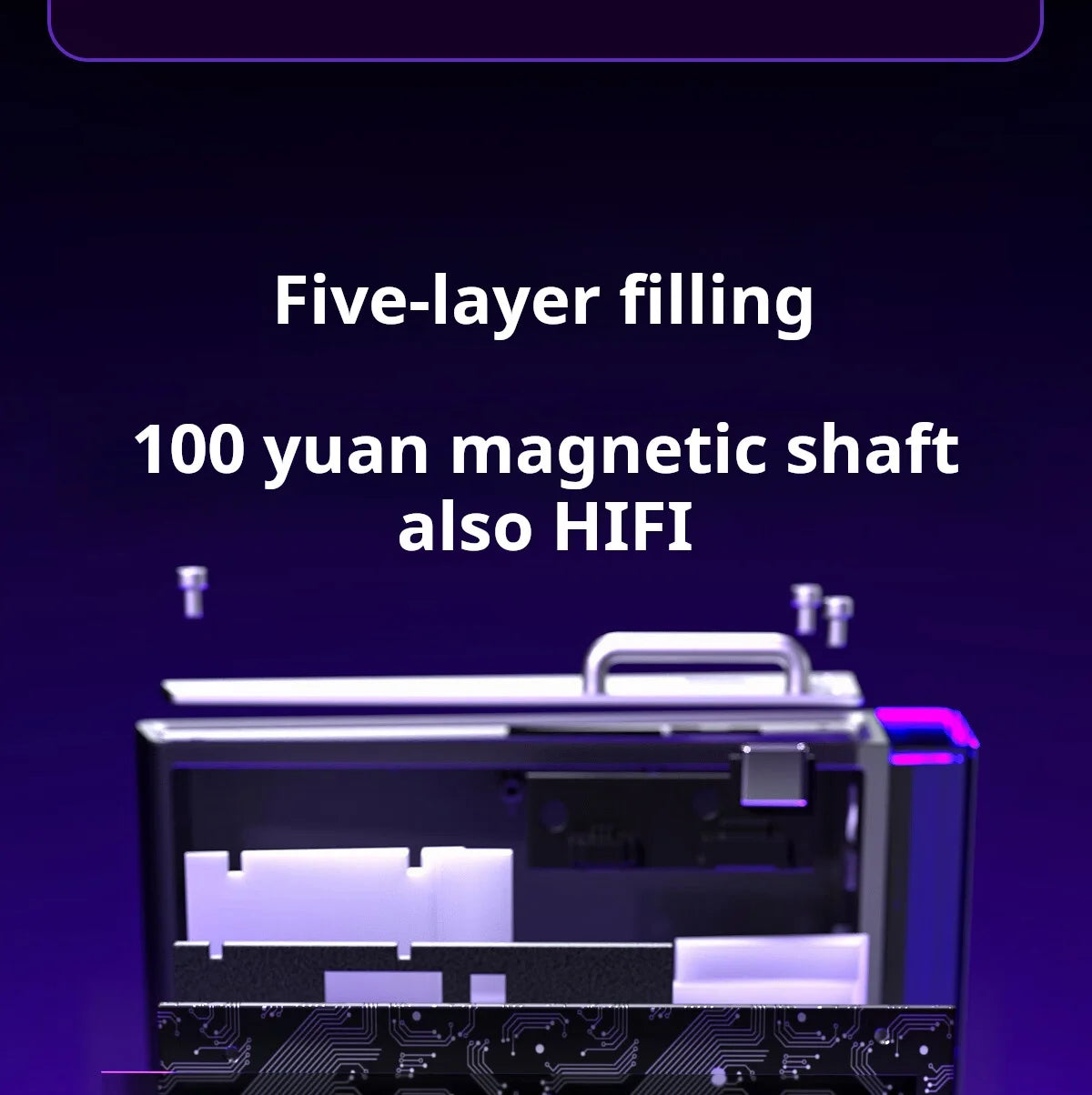 AULA HERO 68 HE Gaming-Mechanische Tastatur Magnetische Achse RT Kabelgebunden RGB-Beleuchtung 8K Polling-Rate Seitenbeschriftung