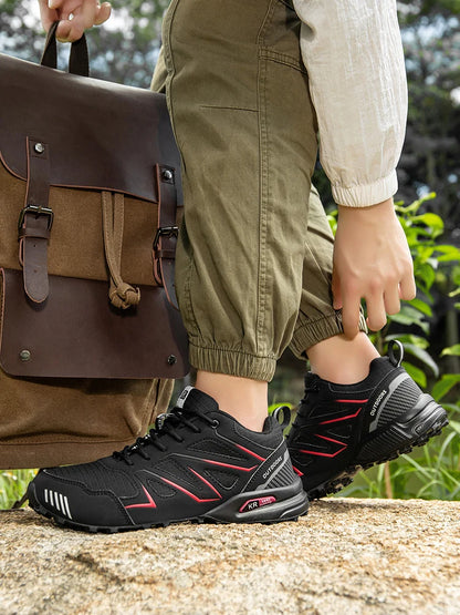 Men's Hiking Shoes Waterproof All-Terrain Outdoor Sneakers Non-Slip for Trekking Camping Tactical Training Outdoor Cycling