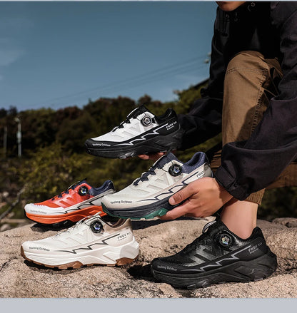 Sneakers da uomo casual outdoor antiscivolo e ammortizzanti, versatili scarpe da hiking off-road con suola morbida e confortevole per running