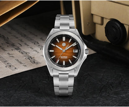 San Martin New Gada Watch 39mm Desert Texture Men Dress Watch NH35 Automatic Mechanical Sapphire Waterproof 100m Luminous SN0129