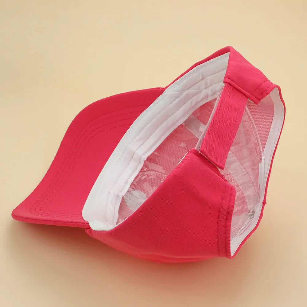 Fashion Kids Baseball Caps for Boys Girls Sun Hat Hollow High Ponytail Caps Children Sunshade Baseball Caps for age 4-12 Years