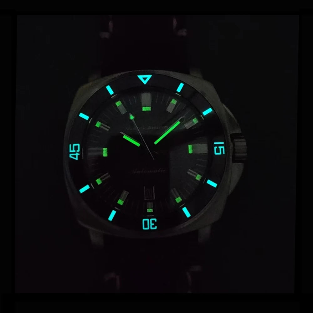 Vostok Amphibia Automatic Watches Men Mechanical NH35 Sapphire Steel Luxury Big Case Timepieces Clock Male Branded Hour Uhr
