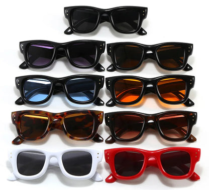 New Fashion Casual Orange Square Sunglasses For Women Men Vintage High Quality Sun Glasses Shades UV400 Eyewear