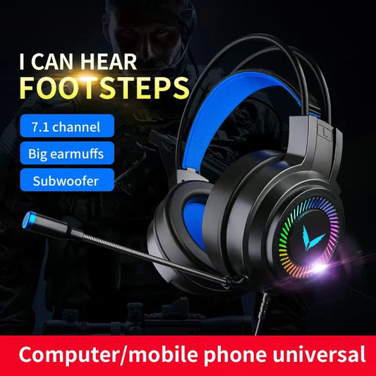 G58 Gaming Headset Wired 7.1 Channel PUBG Headset for Computer Laptop