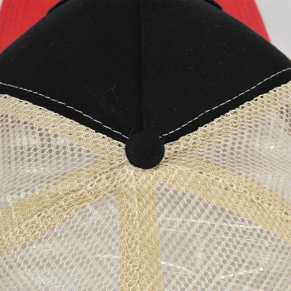 Letter Mesh Breathable Hat Women Men Embroidery Blocking Baseball Cap Sunshade Outdoor Sports Cycling Travel Sun Hat Dad Hat