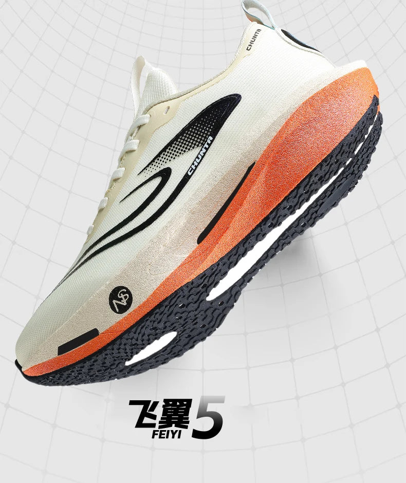 Carbon Plate Sports Running Shoes Marathon Men Breathable Lightweight Women's Comfortable Athletic Non-Slip Chunta Sneakers