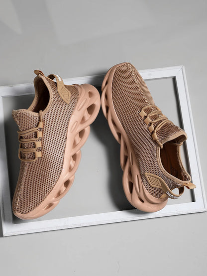 Men Casual Sport Shoes Breathable Lightweight Sneakers Outdoor Mesh Black Running Shoes Athletic Jogging Tennis Walking Shoes