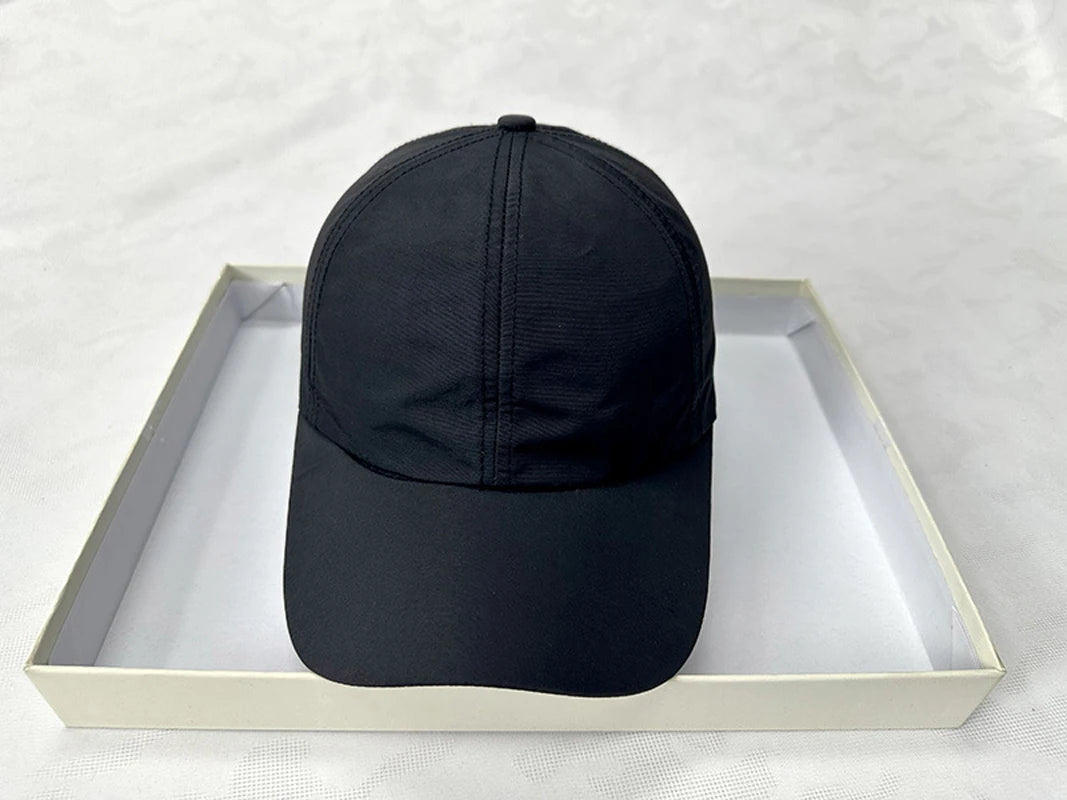 Summer Quick-dry Baseball Cap for Men Sun Hat Solid Color 100% Polyester Adjustable Cool Outdoor Riding Hiking Caps for Male