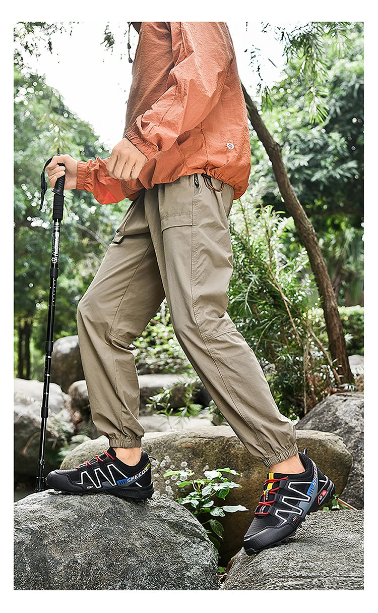 Sapatilhas de Caminhada de Alta Qualidade para Homem, Ténis Outdoor, Sapatos de Escalada, Sapatilhas de Trekking para Mulher, Sapatilhas Táticas Antiderrapantes