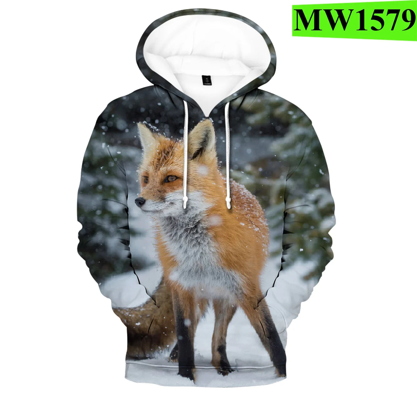 Beliebte Hip-Hop-Novelty-Hoodies und Sweatshirts mit komfortablem Fox-3D-Print für Herren/Damen und Erwachsene/Kinder, lässige Pullover