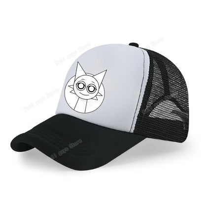 Sprunkis Unisex Baseball Cap Adjustable Summer Parent-child Sunhat Mesh Breathable Outdoor Sport Boy Hip Hop Peaked Hat Gift
