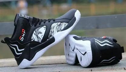 Nouvelles baskets antidérapantes pour hommes, chaussures de basket-ball montantes de luxe confortables, chaussures de course tendance et polyvalentes, chaussures décontractées