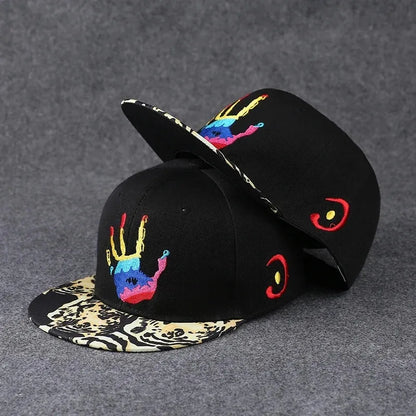 Men's Letter Embroidery All-match Flat Brim Baseball Cap Ladies Summer Hip Hop Hats Outdoor Shade Adjustable Casual Peaked Caps