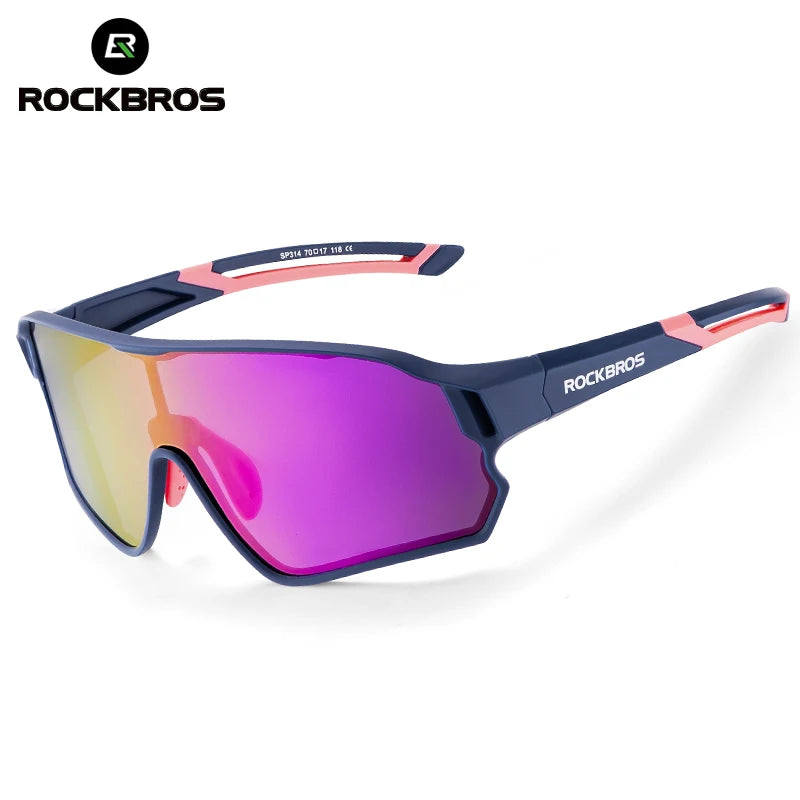 ROCKBROS Kids Polarized Photochromic Cycling Glasses UV400 Protection Outdoor Sports Sunglasses Child MTB Bicycle Eyewear