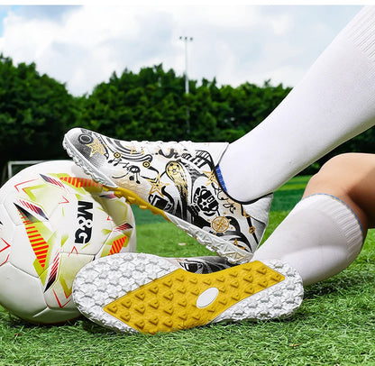 TF/FG chaussures de Football crampons de terrain de Football professionnel pour enfants haute qualité anti-dérapant baskets d'entraînement en plein air chaussures nouveau