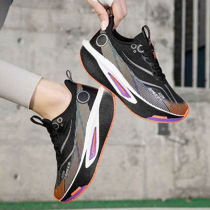 2025 Men's And Women's Carbon Board Running Shoes Professional Marathon, Lightweight Rebound Cushioning Breathable Sports Shoes