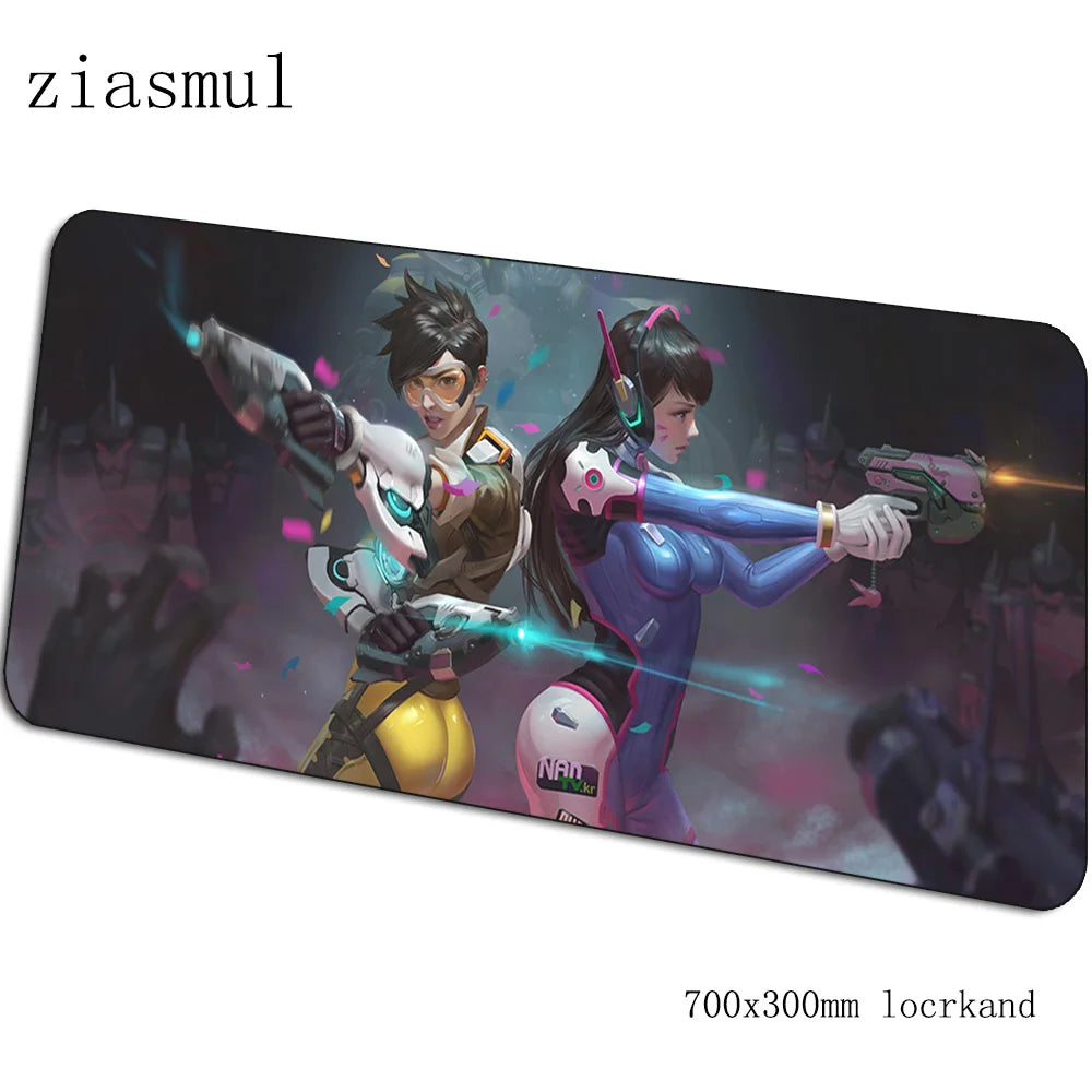Tapete de rato gamer D.Va 70x30cm XL, tapete gaming para PC e notebook, tapete de secretária bonito, presentes de Natal para gamers, tapete para jogos e gamepad