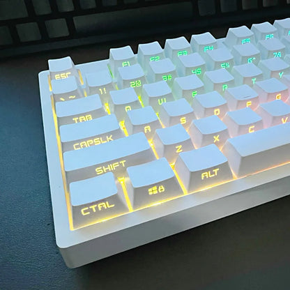 Teclas retroiluminadas con grabado lateral de 131 teclas para teclado mecánico con interruptores Cherry MX, perfil OEM, keycaps ABS personalizadas DIY