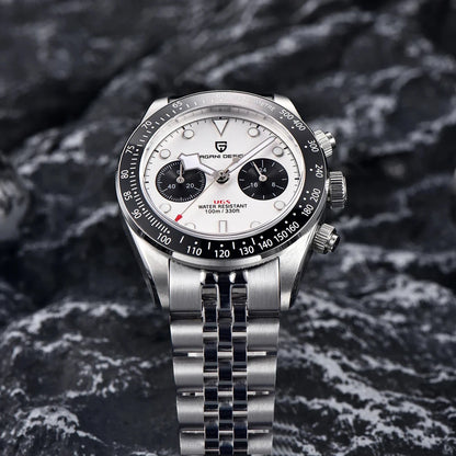 PAGANI DESIGN New Panda Men's Watches Top Luxury Quartz Wristwatches Chronograph Watch Man 2026 Gift AR Sapphire Ceramic Bezel